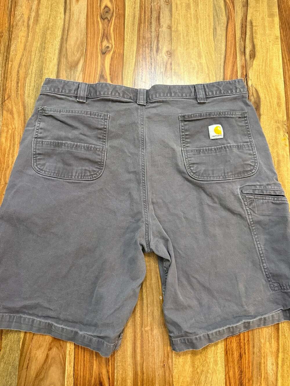 Carhartt Relaxed Fit Gray Cotton Work Utility Shorts Size 40